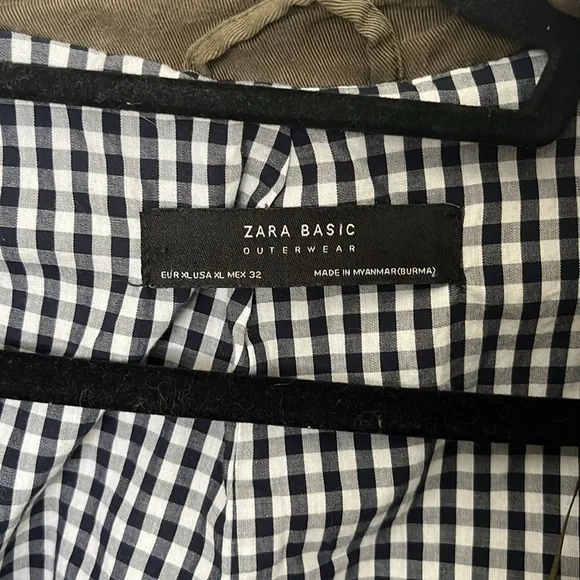 Zara olive trench coat - Picture 4 of 7